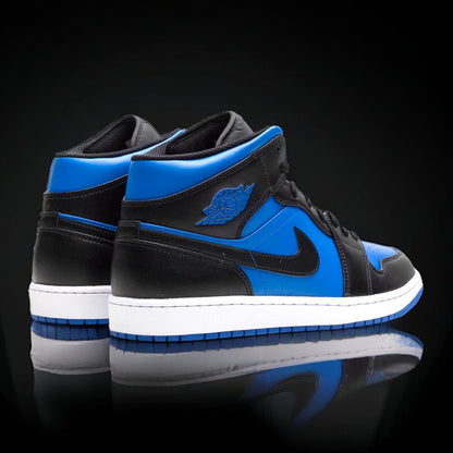 Jordan 1 Mid "Black Royal Blue"