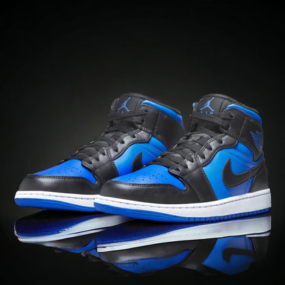Jordan 1 Mid "Black Royal Blue"