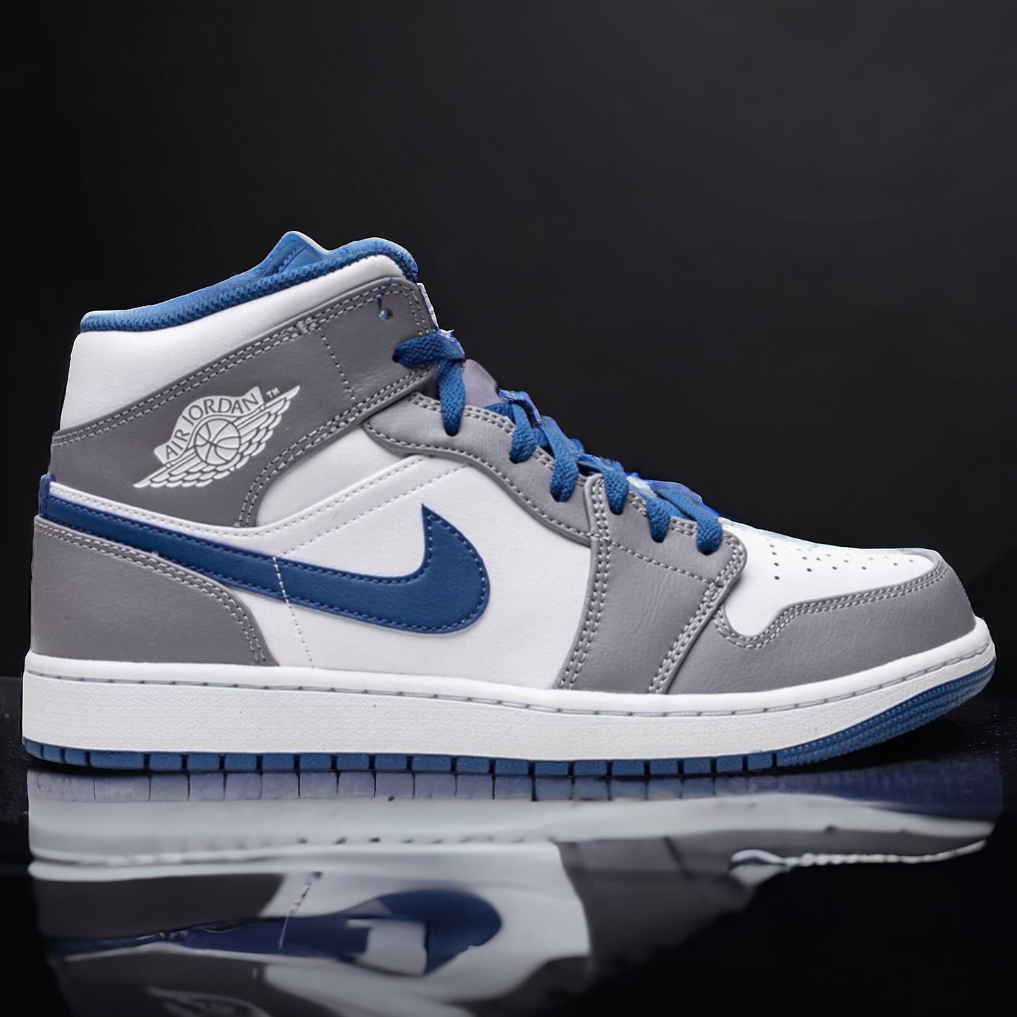 Jordan 1 Mid "True Blue"