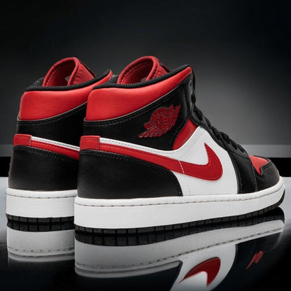 Jordan 1 Mid "Bred Toe (2022)"