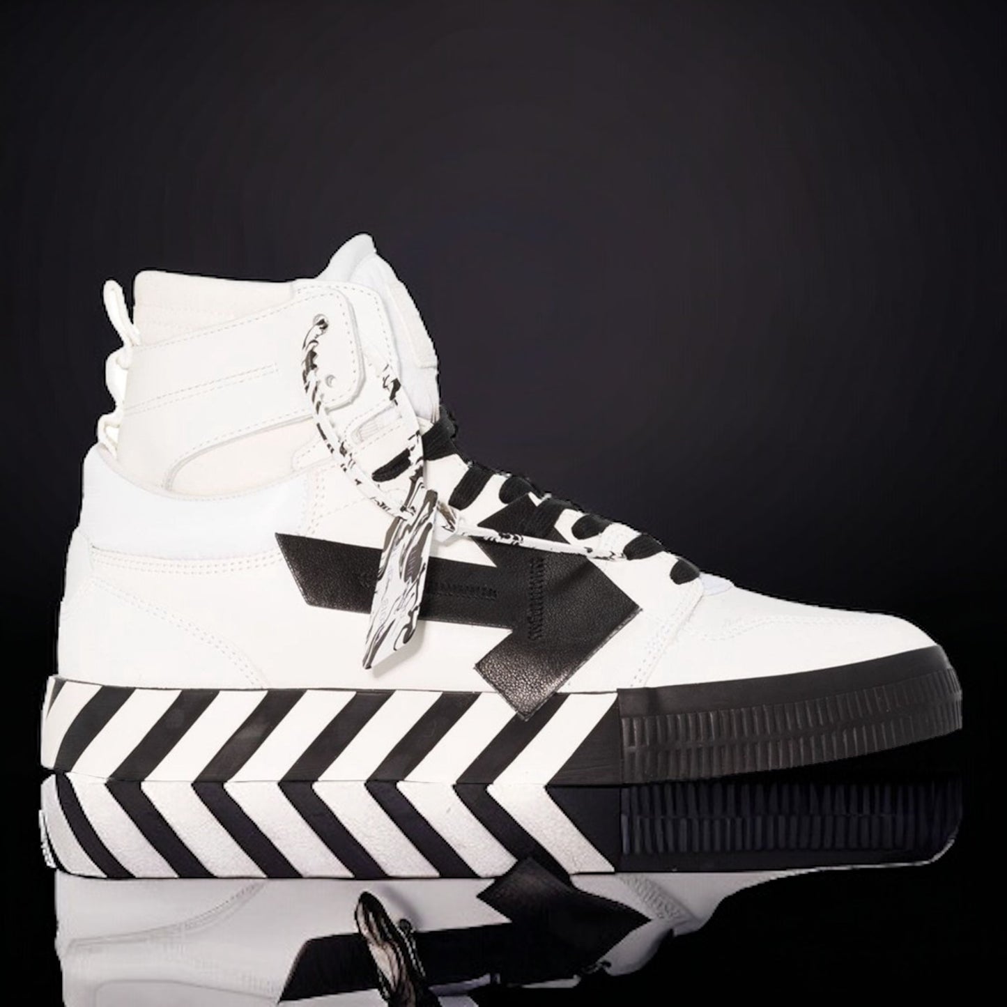 Off-White Vulcanized High Top "White/Black"