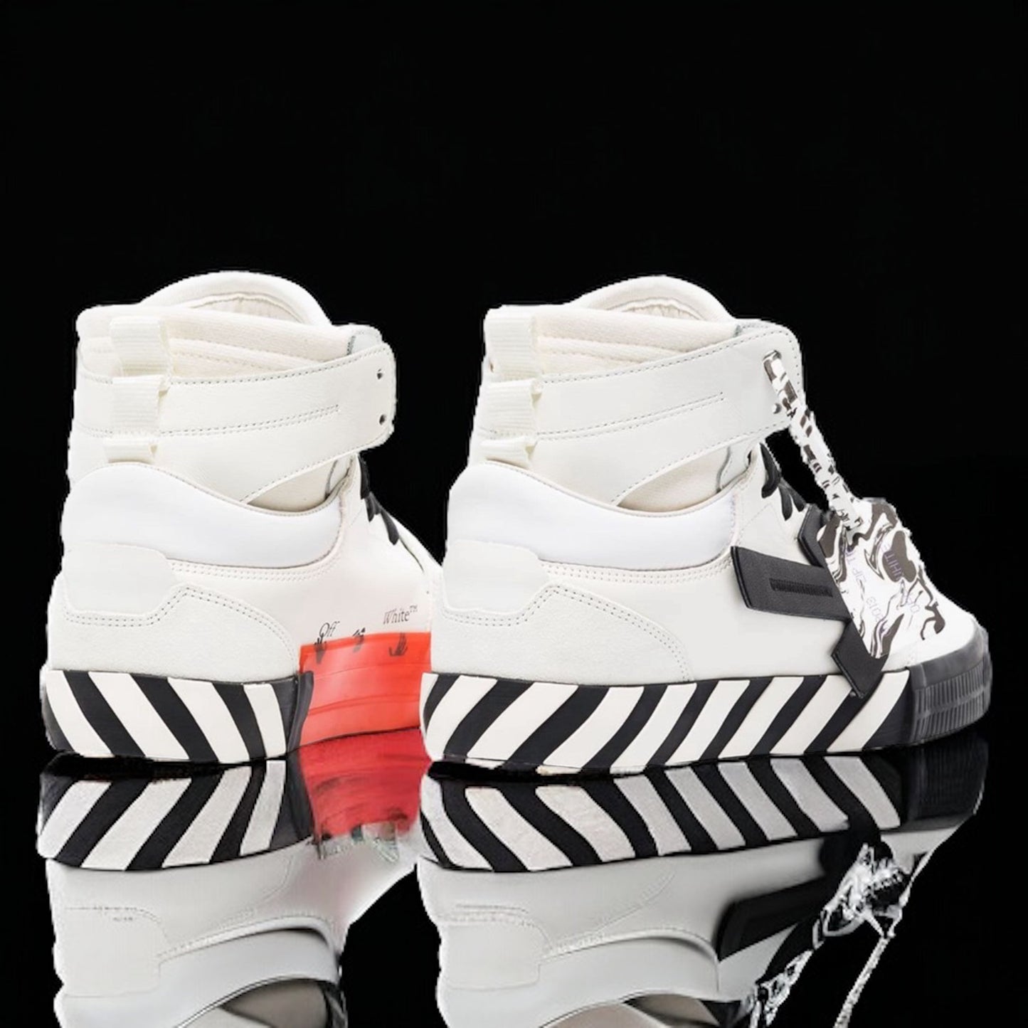 Off-White Vulcanized High Top "White/Black"