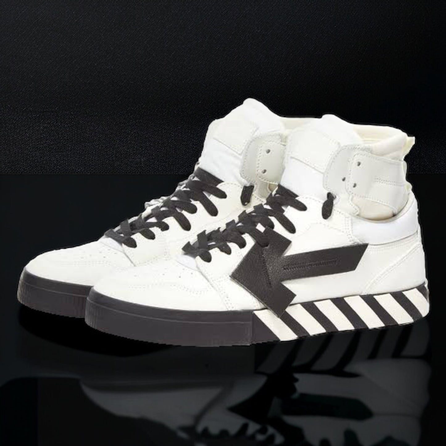 Off-White Vulcanized High Top "White/Black"