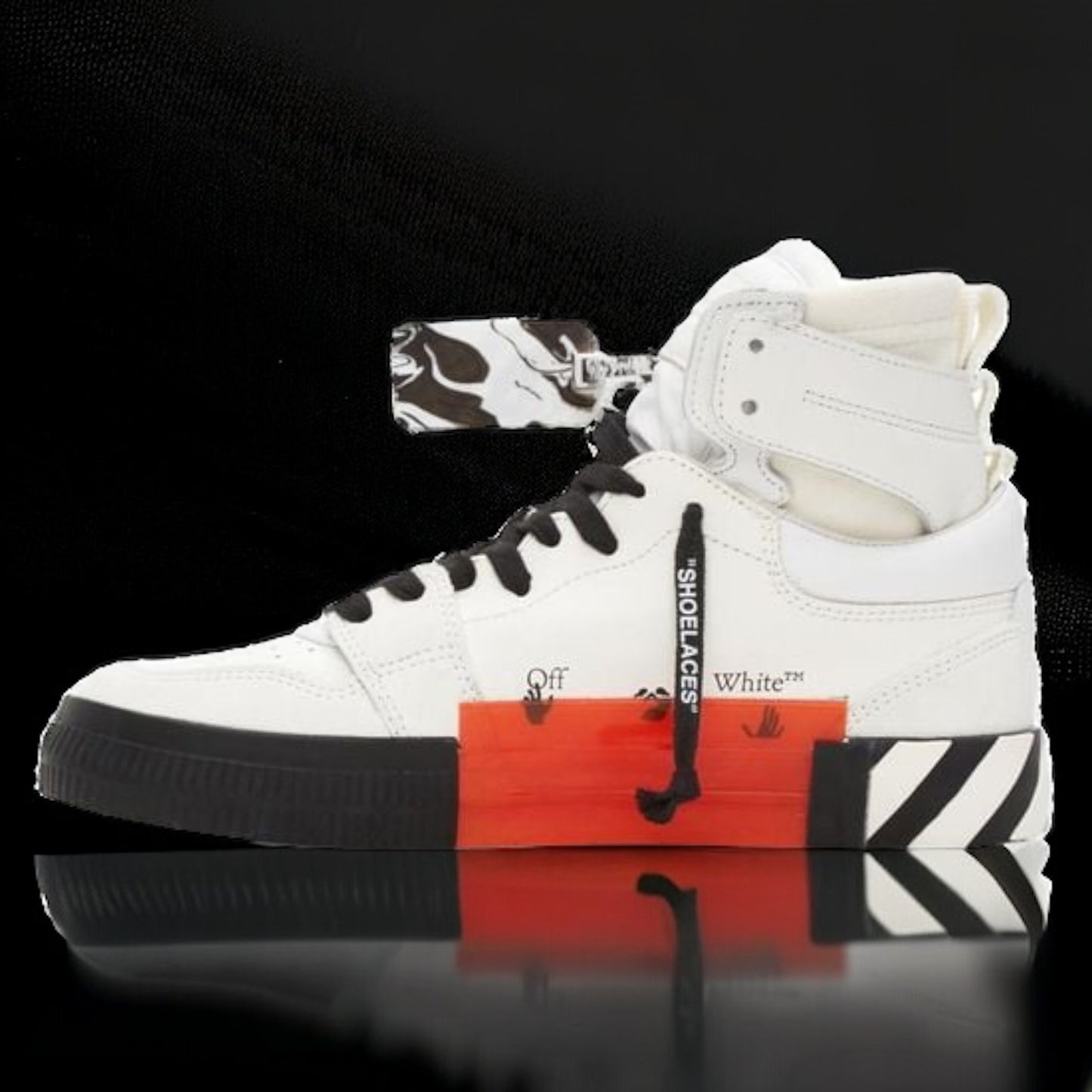 Off-White Vulcanized High Top "White/Black"