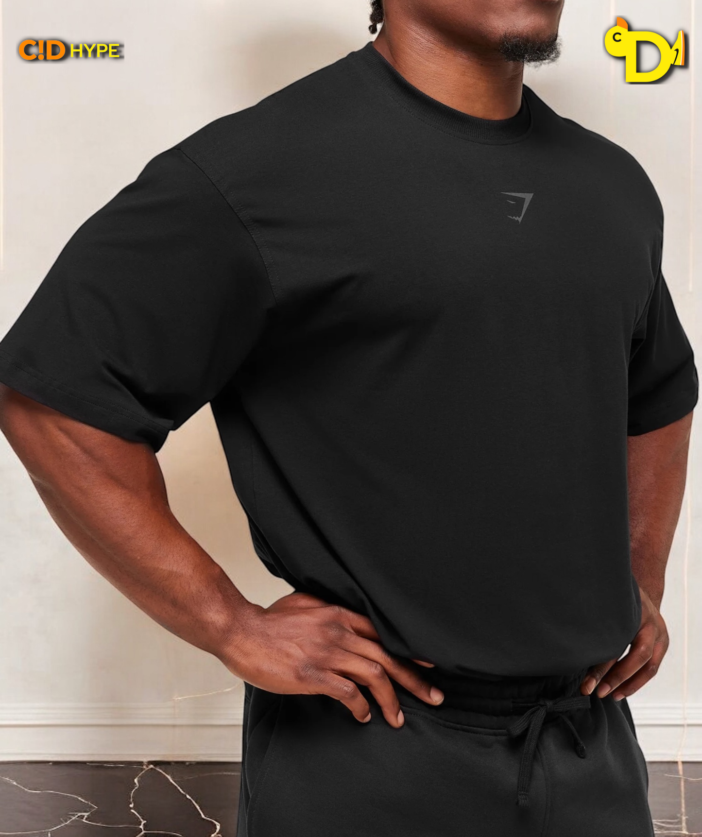 Power T-Shirt Black/Asphalt "Grey"