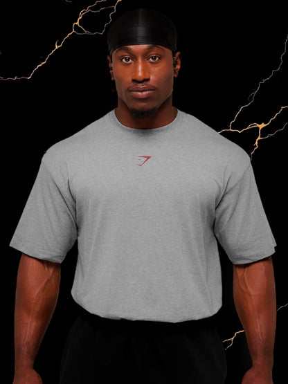 Power T-Shirt "Charcoal Core Marl/Sets Red"