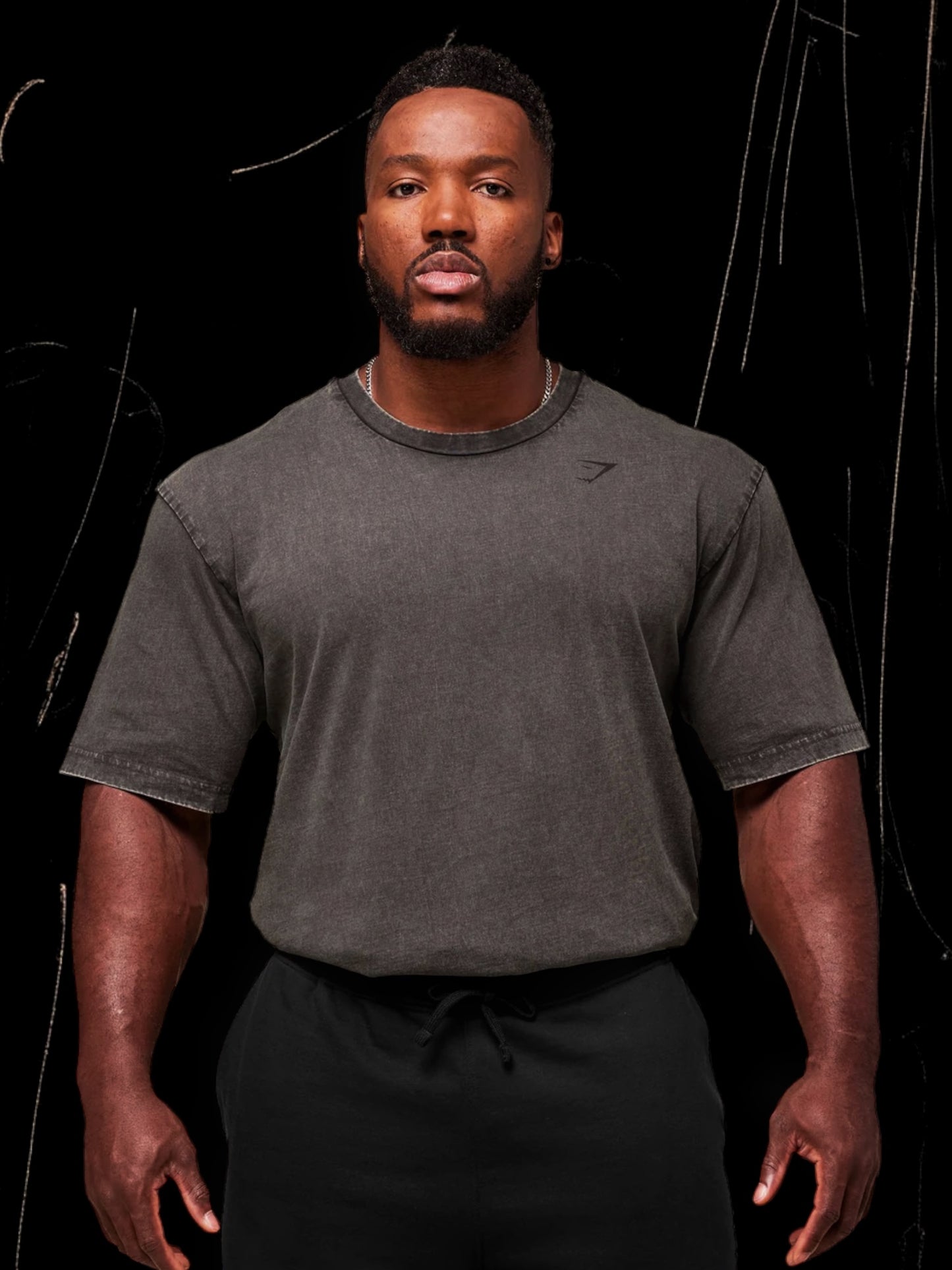 Power Washed T-Shirt "Onyx Grey/Acid Wash Small Ball"