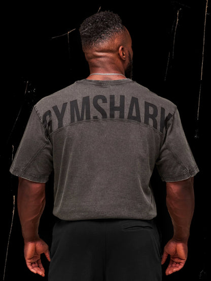 Power Washed T-Shirt "Onyx Grey/Acid Wash Small Ball"