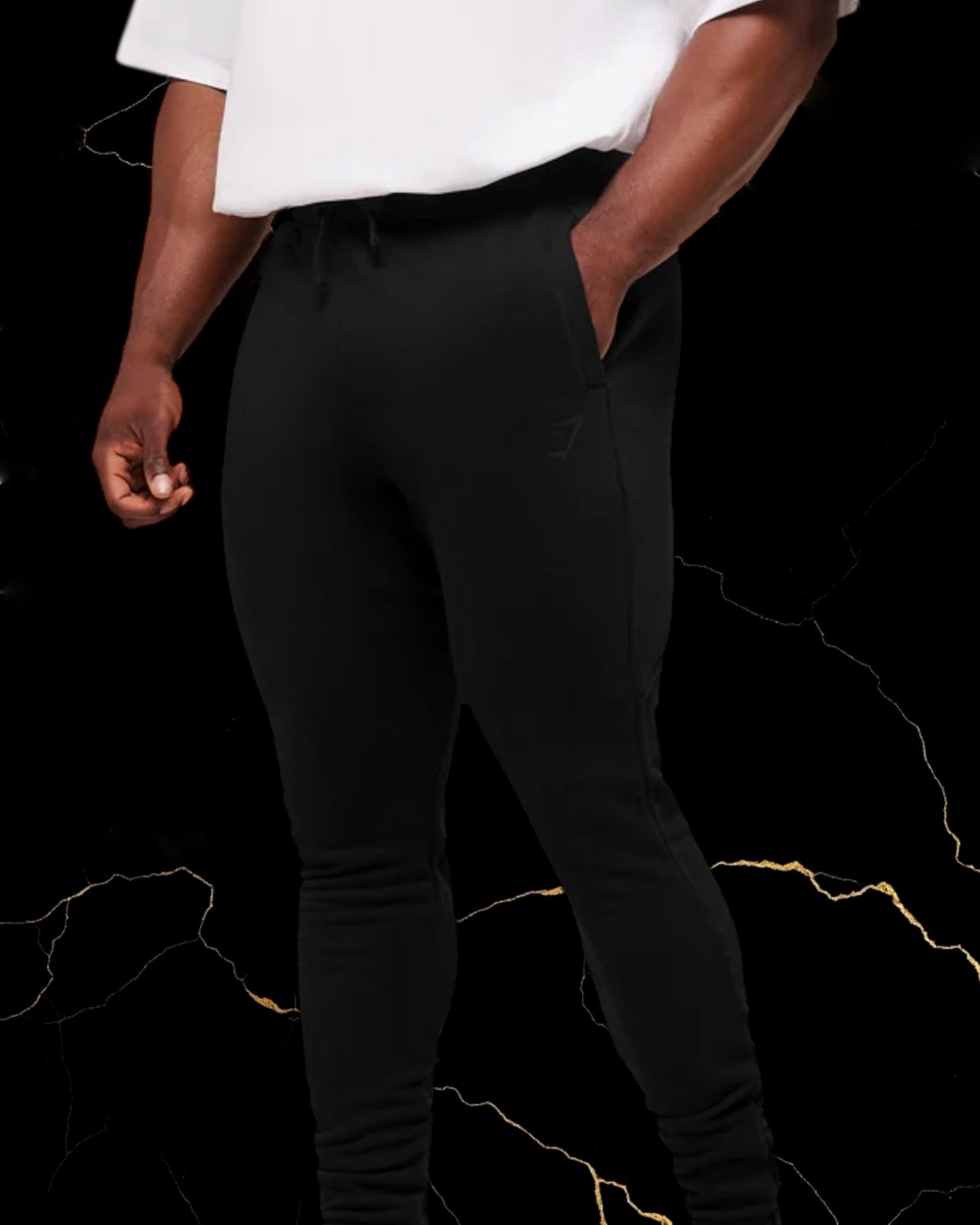 Power Wordmark Joggers "Black/Asphalt Grey"