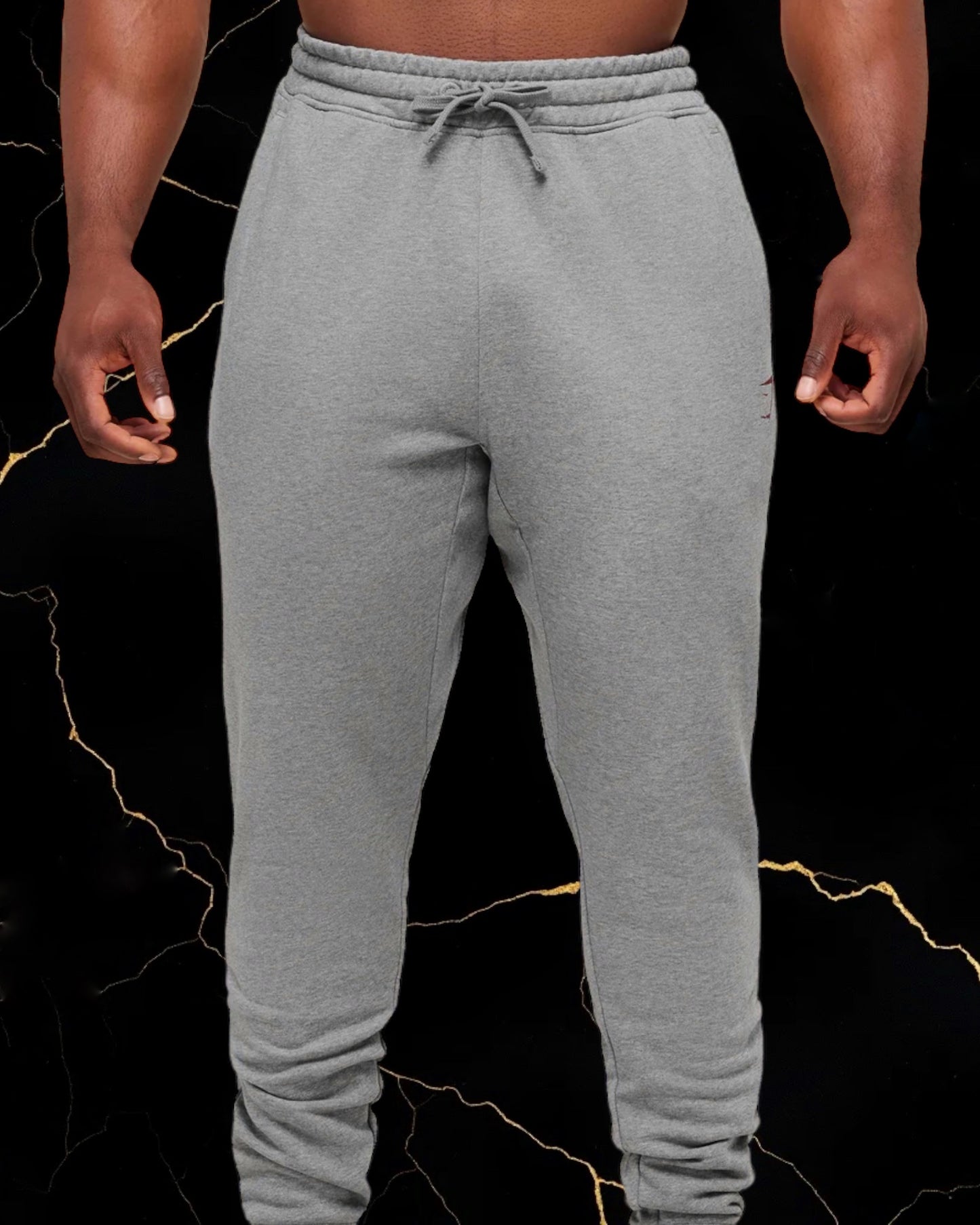 Power Wordmark Joggers "Charcoal Core Marl"