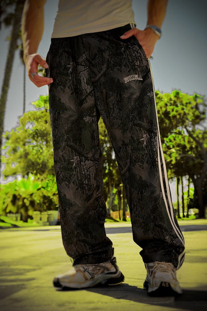 2051- Retro Warm Up Track Pants- Dark Tree Camo
