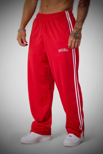 2051- Retro Warm Up Track Pants-Red