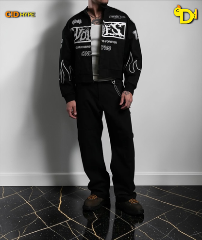 Ride The Fire V2 Gordon Racing Jacket in Black