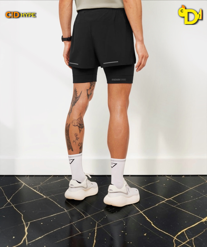 Running Elite 2 in 15" Shorts "Black"