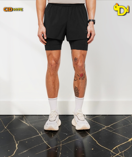 Running Elite 2 in 15" Shorts "Black"