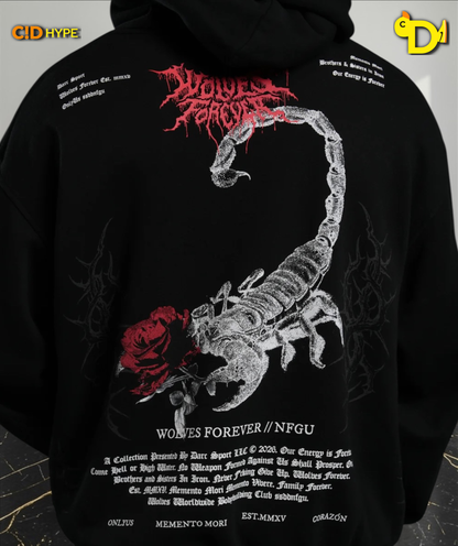 Scorpion Thorns "Pierce" Hoodie in Black