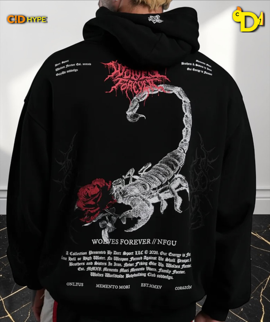 Scorpion Thorns "Pierce" Hoodie in Black