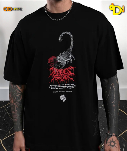 Scorpion Thorns "Premium" Oversized Tee in Black