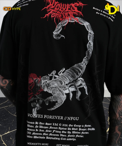 Scorpion Thorns "Premium" Oversized Tee in Black