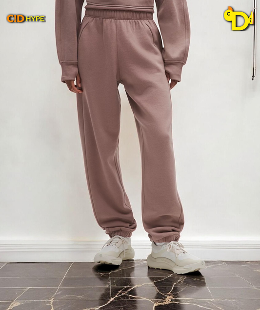 Scuba Mid-Rise Oversized Jogger Regular "Ashen Rose"