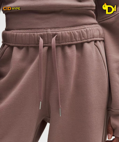Scuba Mid-Rise Oversized Jogger Regular "Ashen Rose"