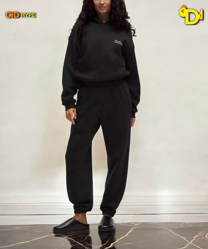 Scuba Mid-Rise Oversized Jogger Regular "Black"