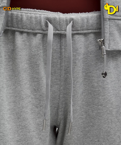 Scuba Mid-Rise Oversized Jogger Regular "Heathered Core Medium Grey"
