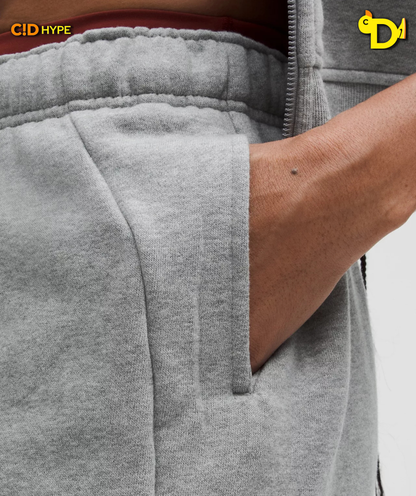 Scuba Mid-Rise Oversized Jogger Regular "Heathered Core Medium Grey"