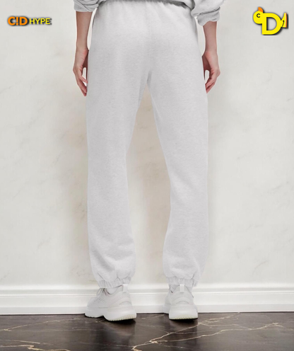 Scuba Mid-Rise Oversized Jogger Regular "Heathered Core Ultra Light Grey"