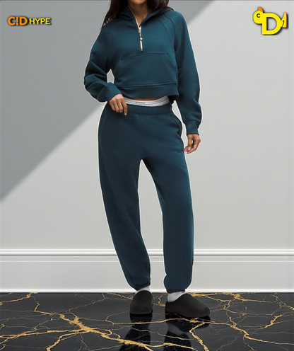 Scuba Mid-Rise Oversized Jogger Regular "Indochine Blue"