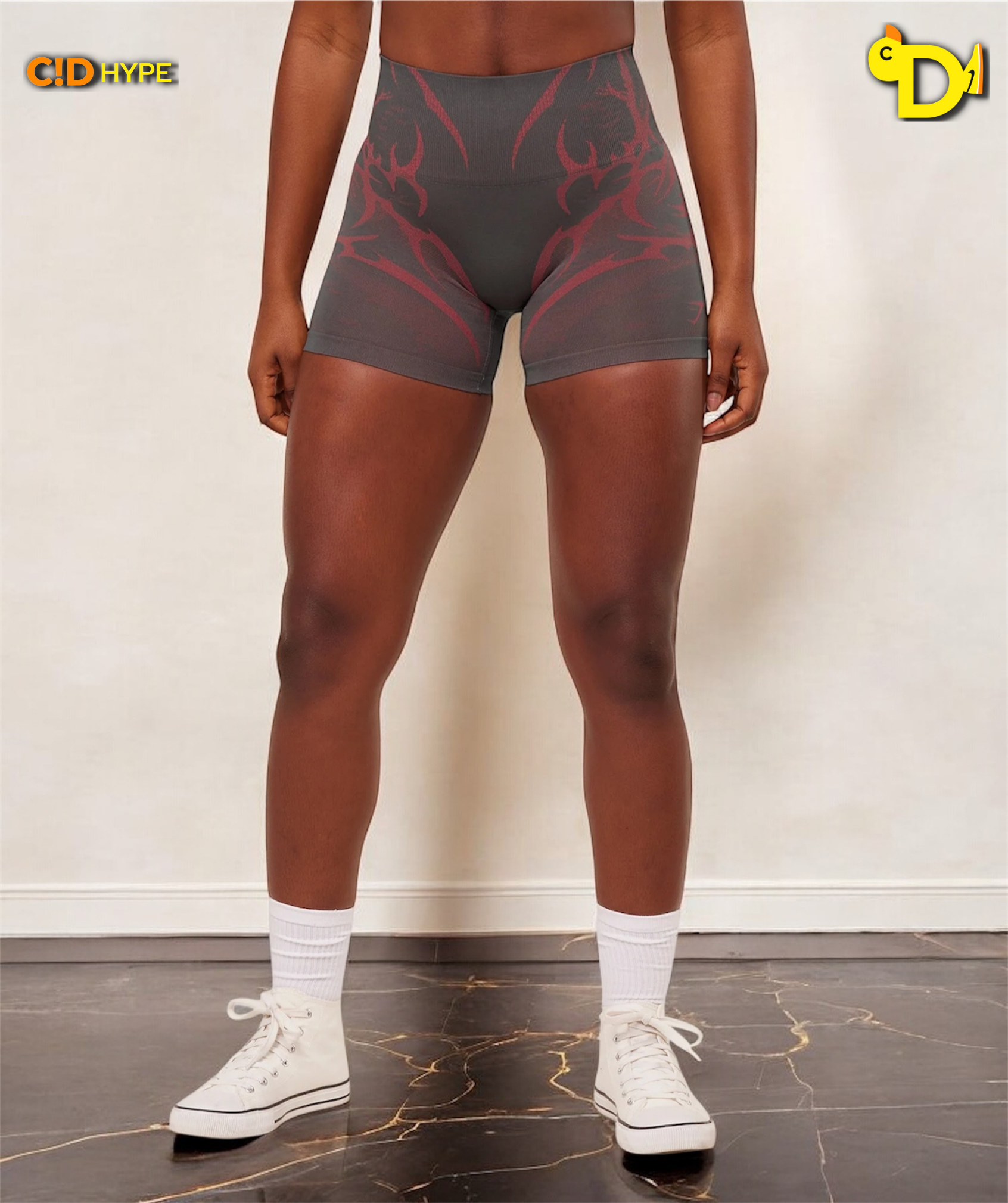 Storm Seamless Shorts “GS Dark Grey/GS Zesty Red”