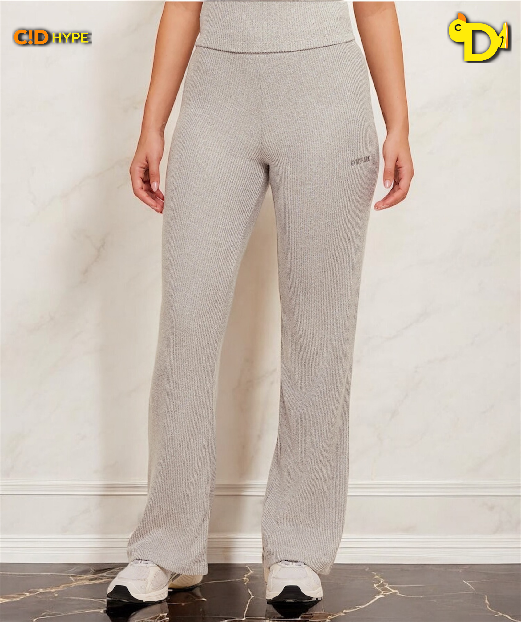 SuperSoft Straight Leg Pant “Light Grey Core Marl”