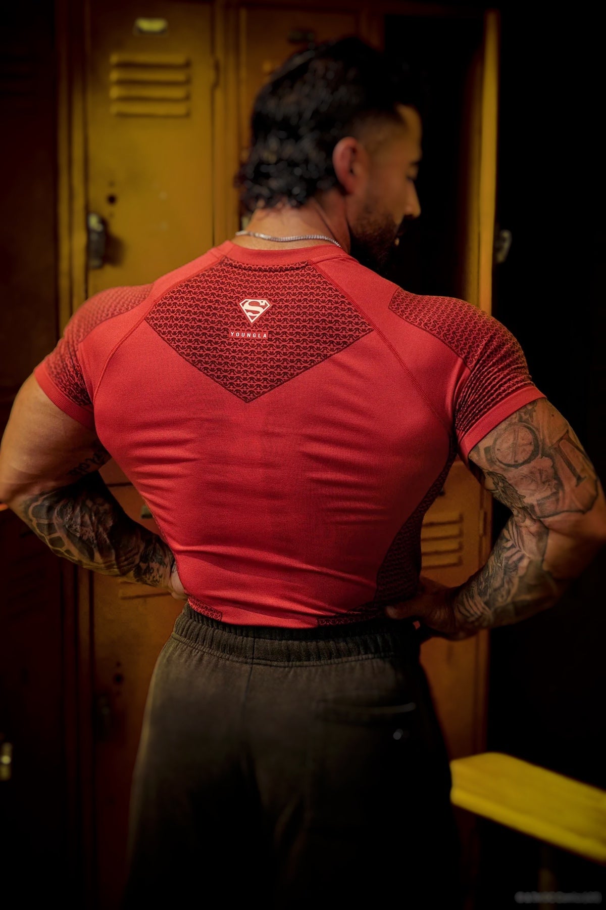 4117 - Superman Compression Tees - Red