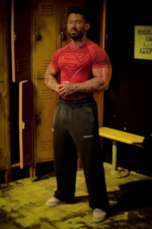 4117 - Superman Compression Tees - Red