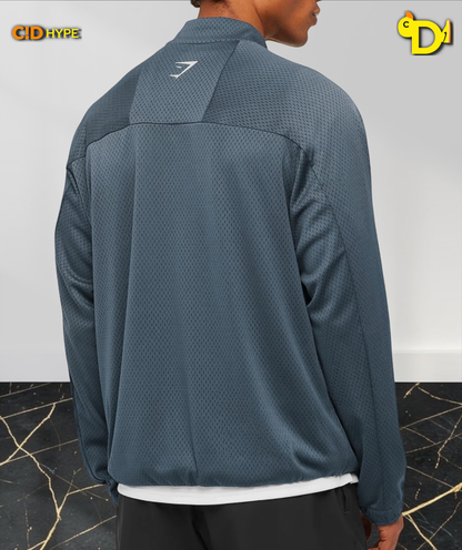 Train Zip Through Jacket "Stealth Blue"