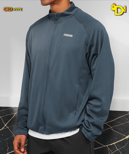 Train Zip Through Jacket "Stealth Blue"