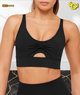 Twist Front Sports Bra "Black"