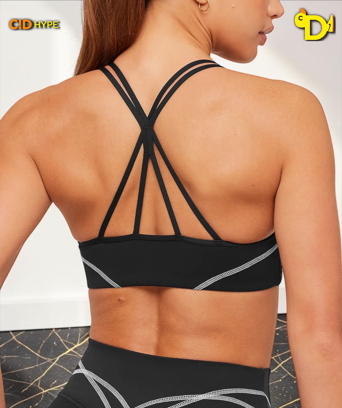 Volt Light Support Sports Bra "Black/White"