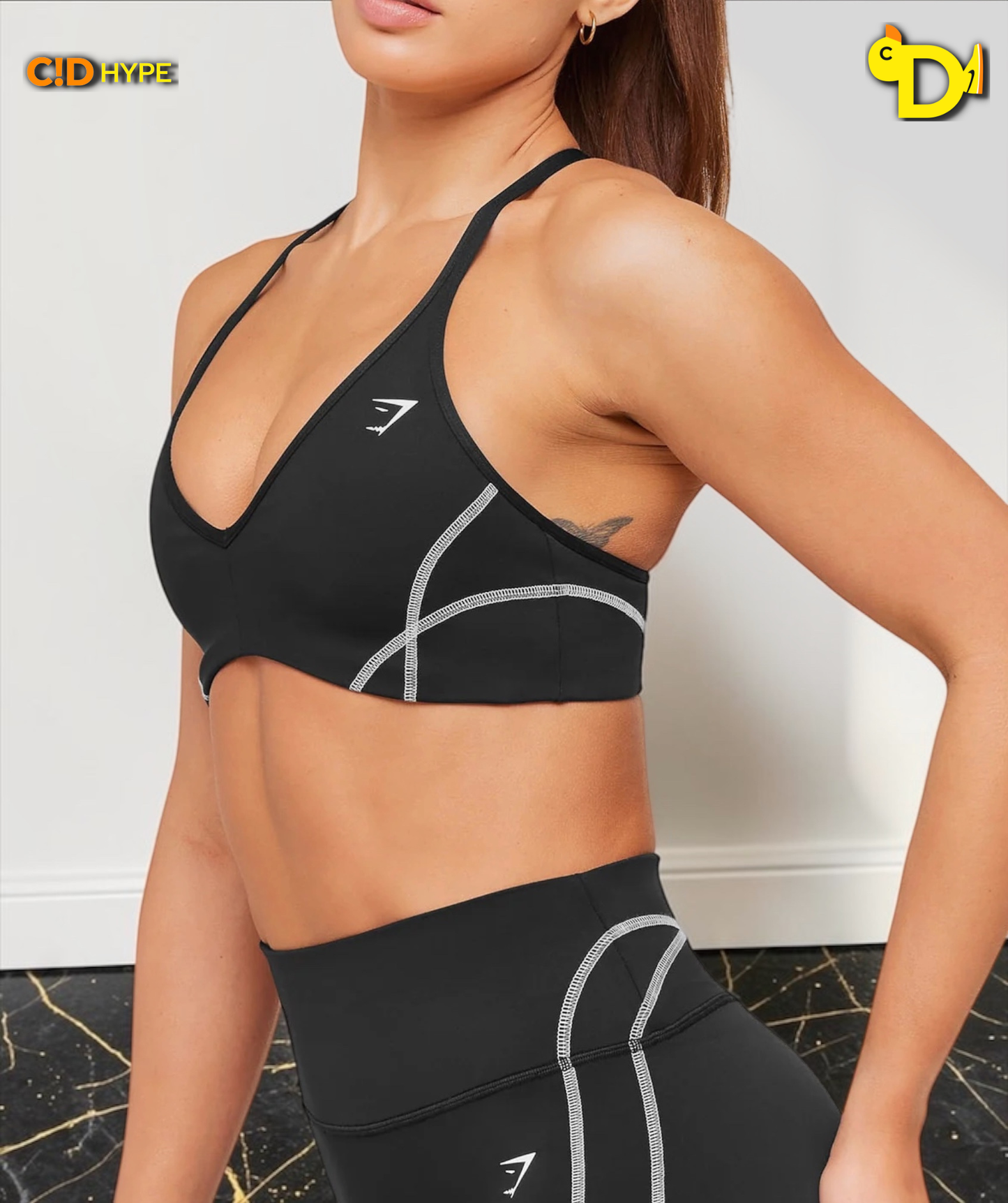 Volt Light Support Sports Bra "Black/White"