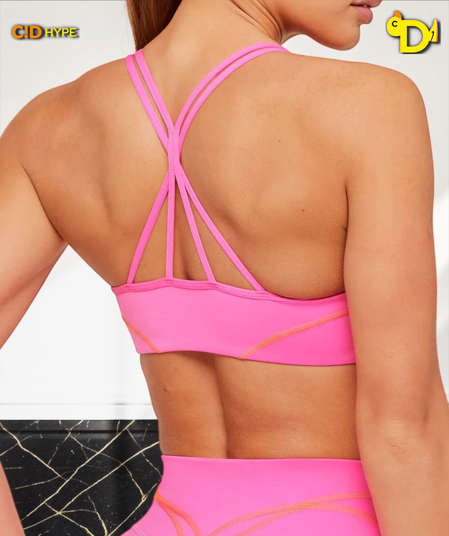 Volt Light Support Sports Bra "Electric Pink/Dayglow Peach"
