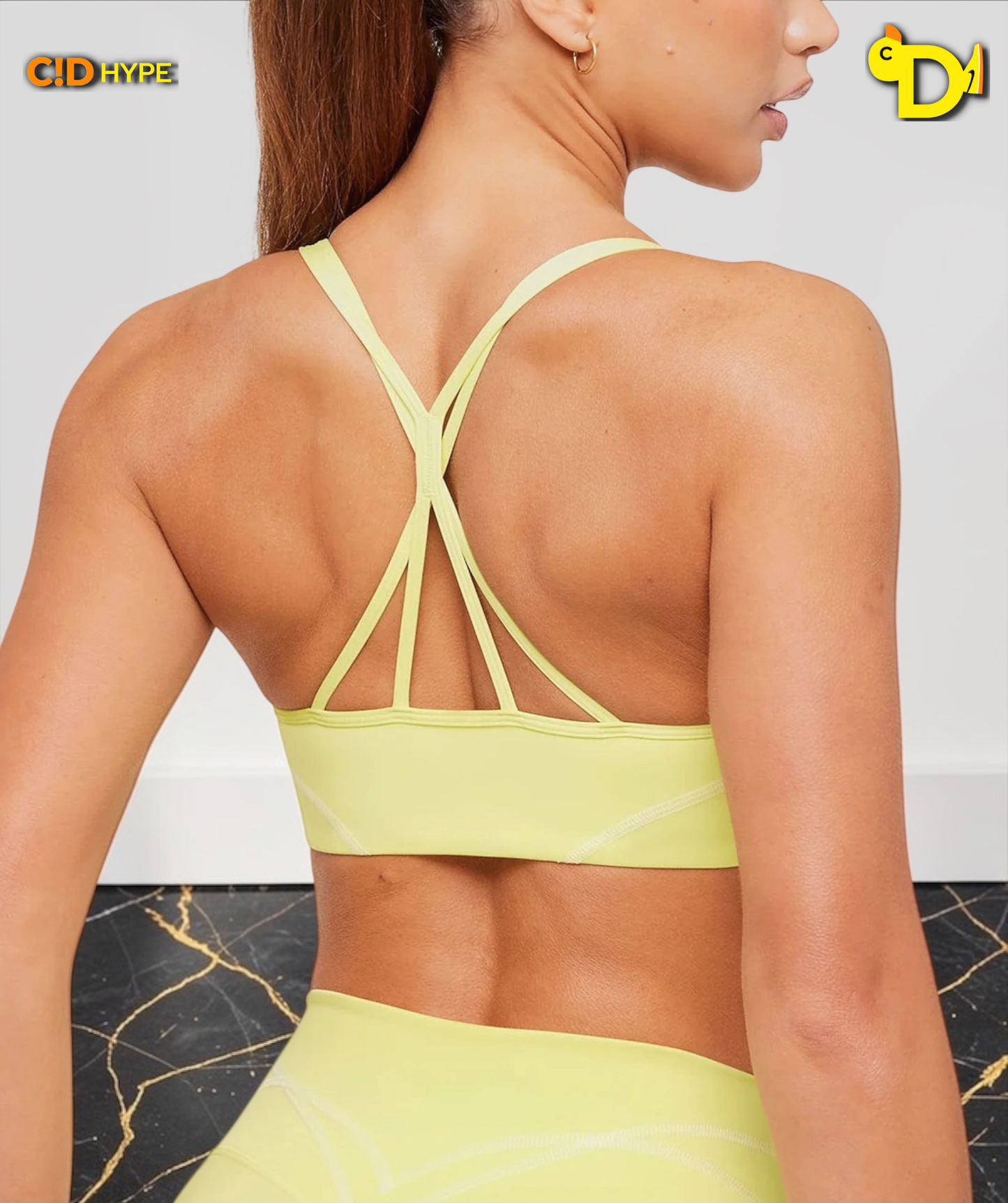 Volt Light Support Sports Bra "Sorbet Yellow/White"