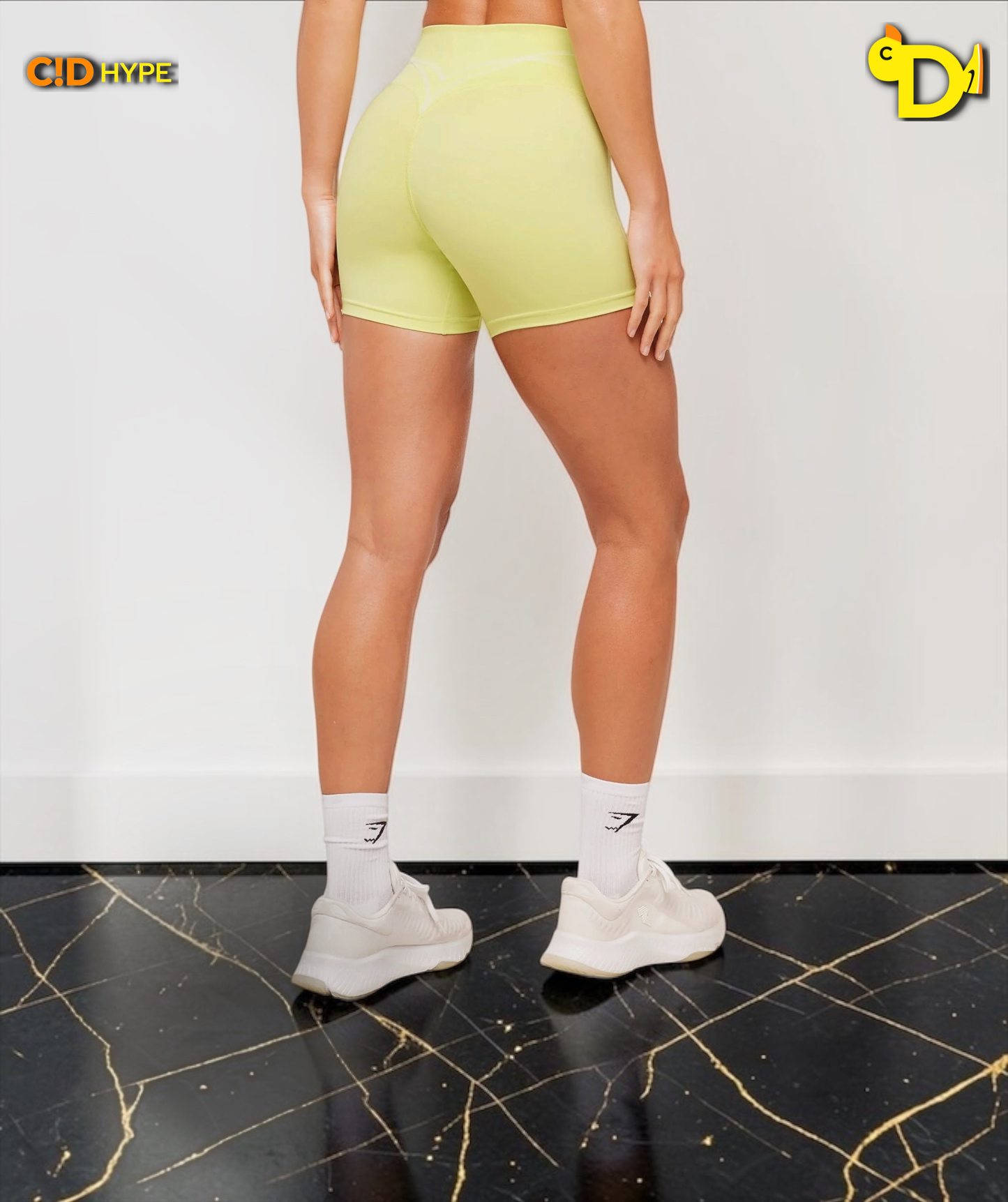 Volt Shorts "Sorbet Yellow/White"