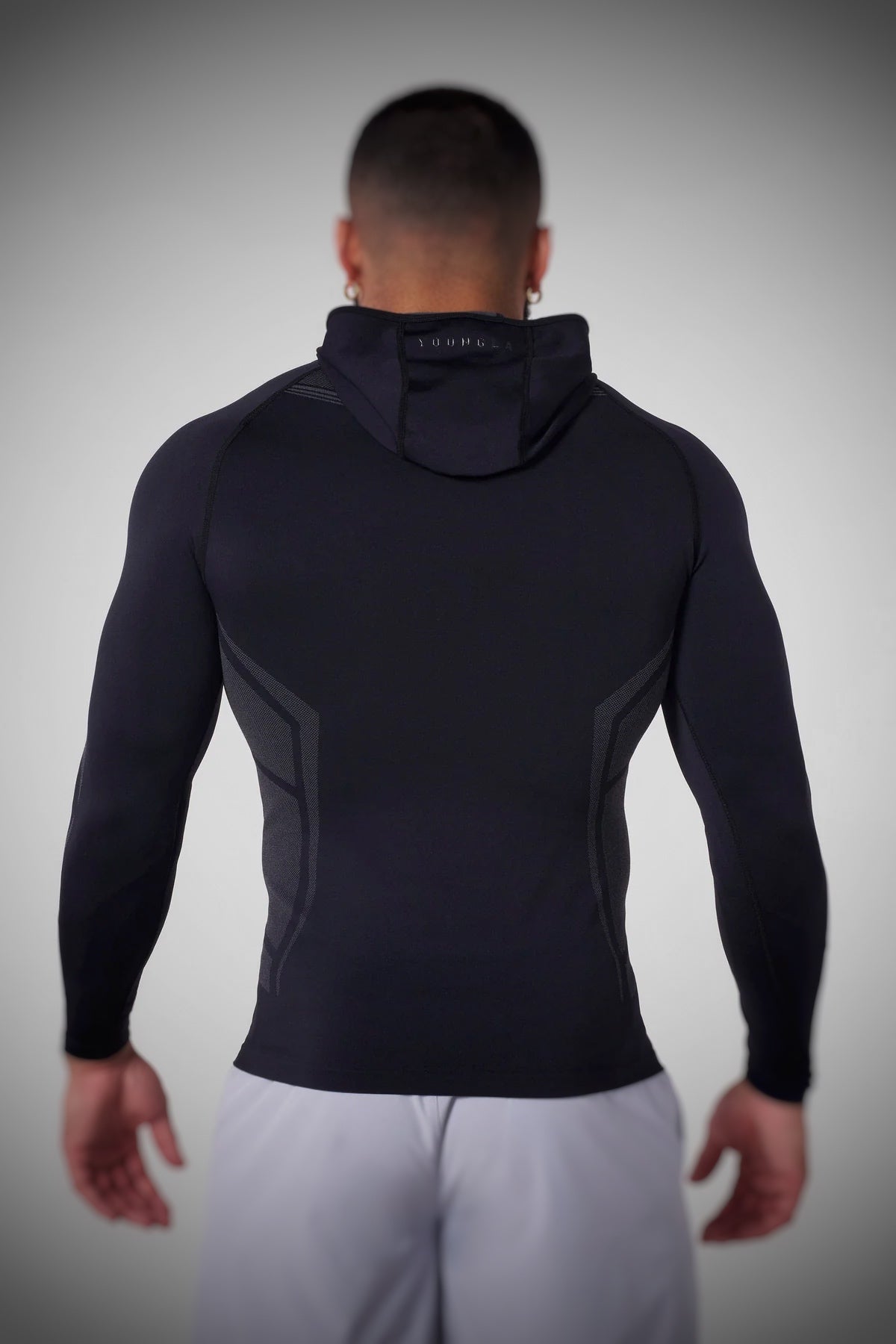 8062 - Warrior Compression Hoodies - Black