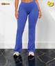 Whitney Mid-High Rise Flared Leggings "Force Blue"