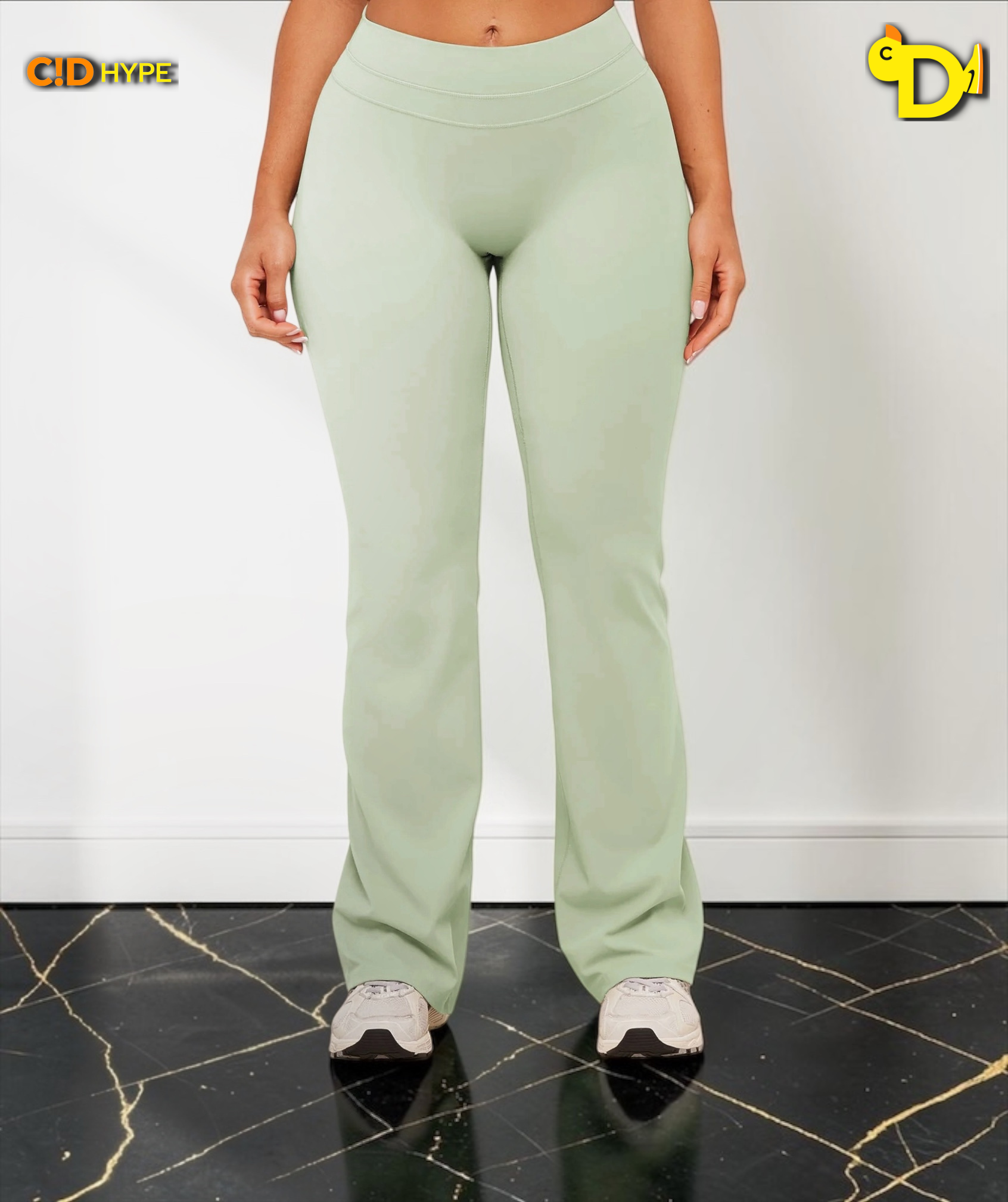 Whitney Mid-High Rise Flared Leggings 