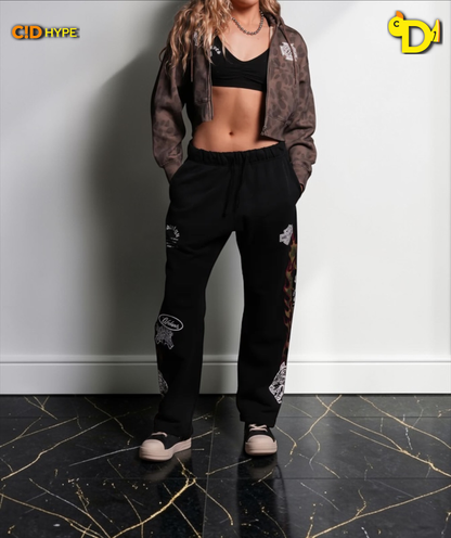 Wolf Iron Cross "Sage" Cropped Zip Hoodie in Celeritas Morte