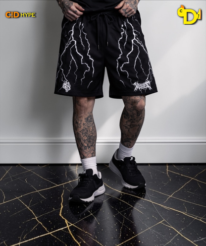 Wolves Storm Compression Shorts in Black