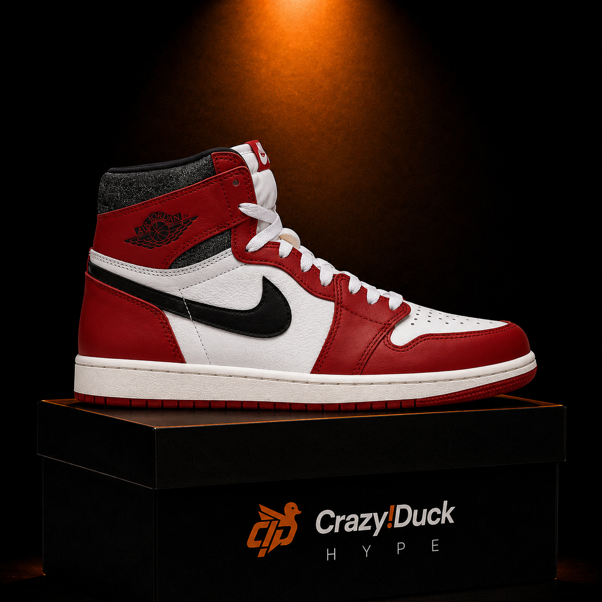 Air Jordan 1 High OG Chicago Lost and Found con empaque — Crazy!Duck Hype