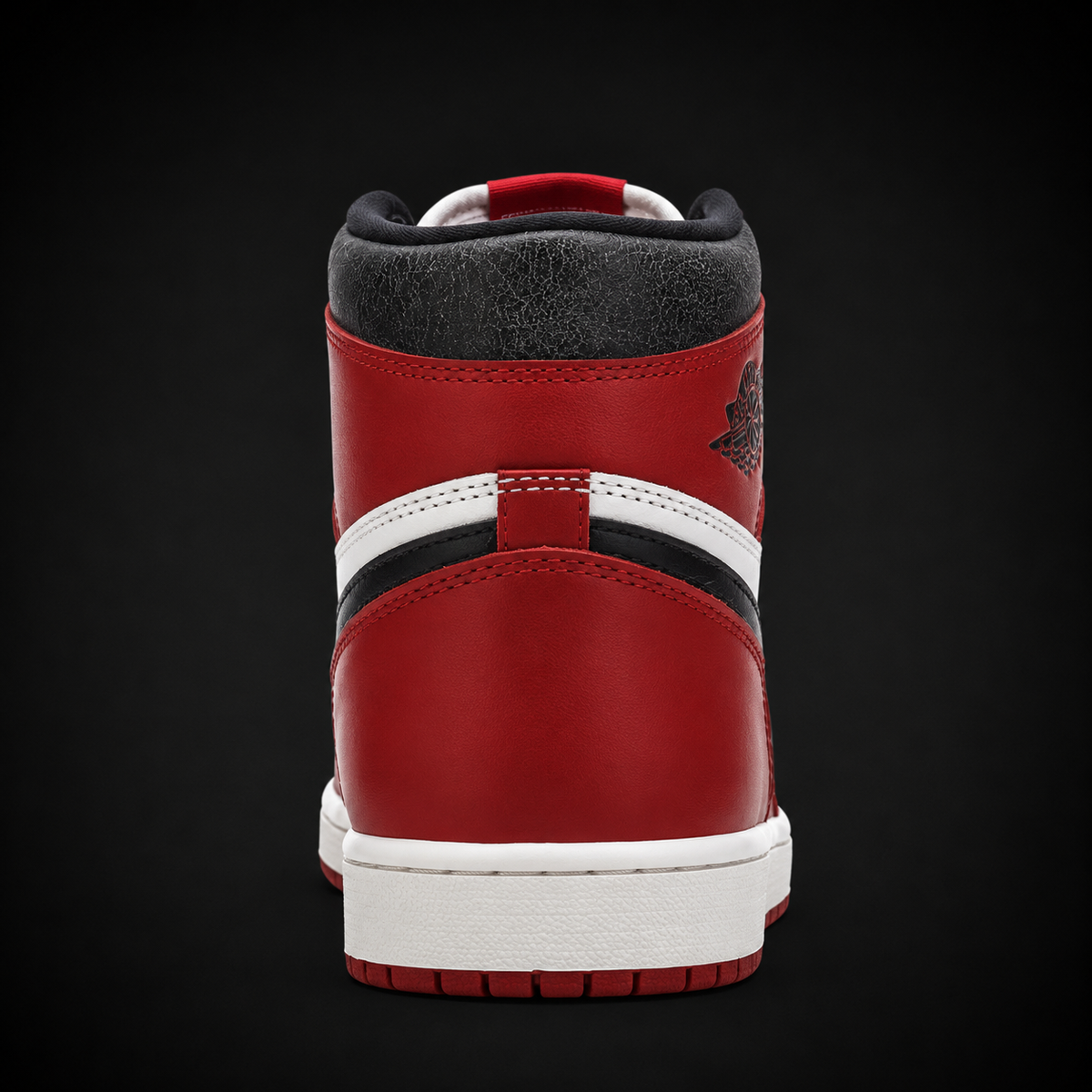 Air Jordan 1 High OG Chicago Lost and Found, vista trasera — Crazy!Duck Hype