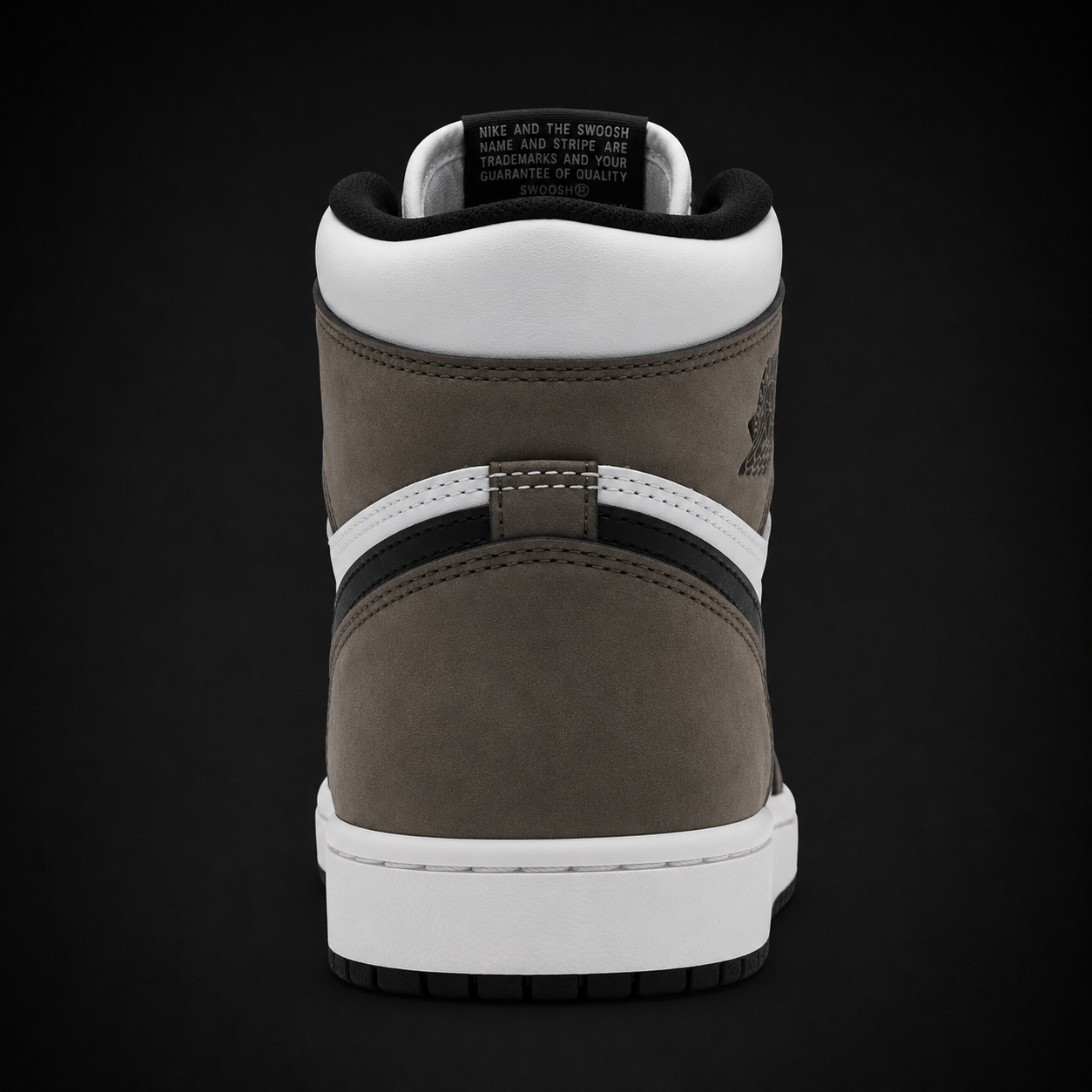 Air Jordan 1 High OG Dark Mocha, vista trasera — Crazy!Duck Hype